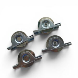 Rueda 8cm Para Portón Corredizo Con Base Canal U comunello 180kg
